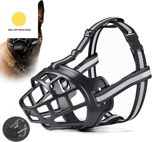 Black dog muzzle for large - muzzle,