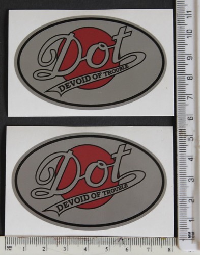 Dot motorcycle stickers - dot,