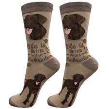 Chocolate Labrador Socks Gift/Present Dog