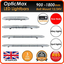 LED Recovery Light bar Amber Yellow Roof Beacon Van Truck ECE R65 Approved