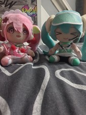 Fashion Uniform Miku And Sakura Miku 15 Cm Plushies 