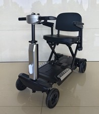 Auto Folding Luxury Mobility Scooter Remote Control Removable Lithium Battery,