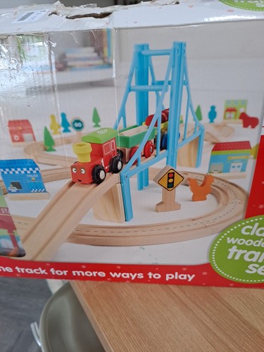 Wooden train set accessories - wooden,