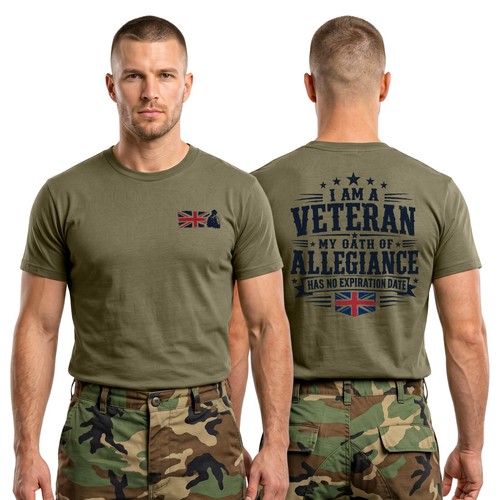 British veteran shirt army - veteran, |