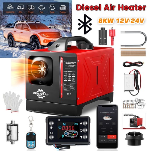 Diesel air heater 8kw 12v - air,