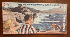 Vintage esso road map - road, of