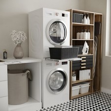 Washing Machine Tumble Dryer Shelf Stacker Stacking Kit with Pull Out Shelf Tray