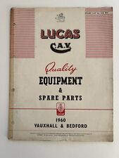 Vauxhall Bedford Victor Cresta 1960 Lucas Parts Book