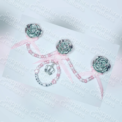 Baby girls personalised pram - baby,