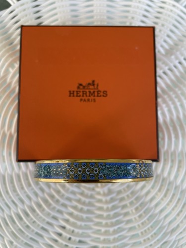 Hermes enamel bangle - hermes, bracelet