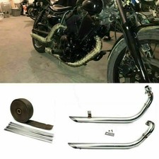 Muffler Exhaust Pipes Silencer Heat Tape for Yamaha Virago XV535 XV400 1987-2004