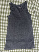 primark dark grey thermal vest