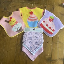 Mothercare bib X3 and Hudson Baby bib X3