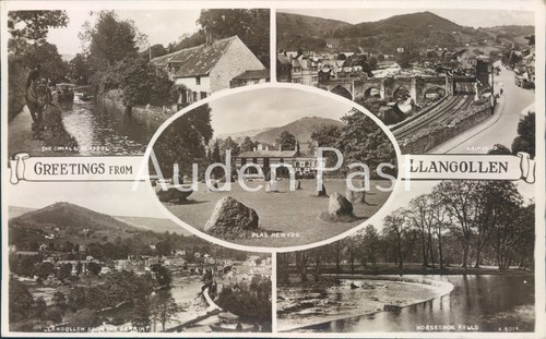 Rppc greetings llangollen - rppc,