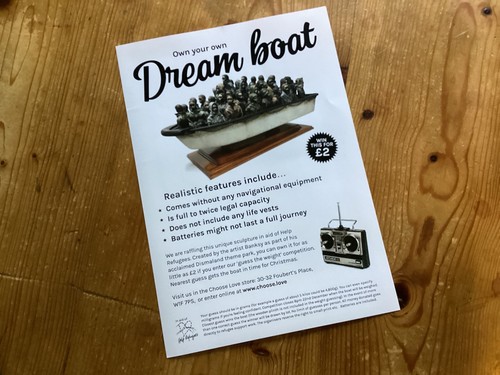 Banksy dream boat flyer - dream,