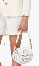 Love Mochino White Small Crossbody Bag*Small Size But Spacious*New* Detachable