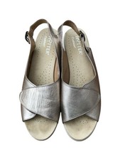 Hotter Sandals Gold Leather