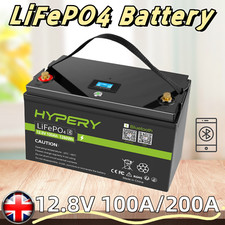 12V 100Ah 200Ah 300Ah LITHIUM LiFePO4 Bluetooth Solarbattery Caravan RV Off-grid