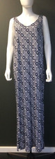Marks and Spencer long sleeveless dress full length Size 14 M