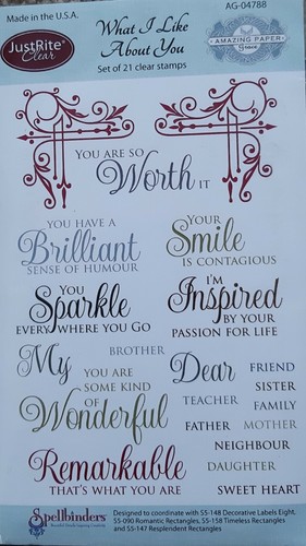 Justrite clear stamps - clear,