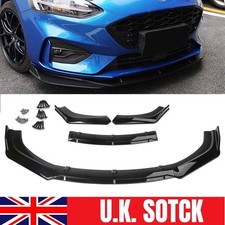 Glossy Black Front Bumper Lip Body Kit Spoiler Splitter For Ford Focus 2002-20