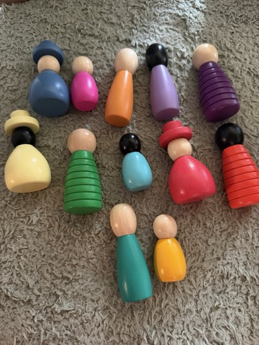 Children wooden peg dolls - children’s,