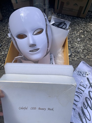 White led beauty mask - led, light