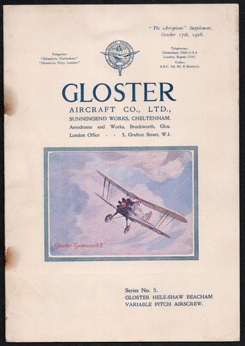 Gloster aircraft ltd - gloster, co