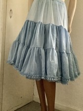 China Blue Vtg 50s Style Silky