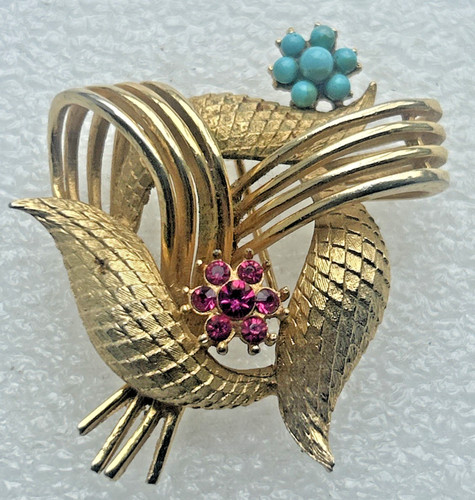 Corocraft floral brooch - corocraft,
