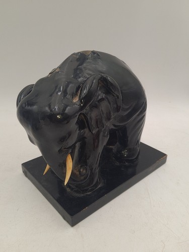 Vintage ebony elephant - vintage,