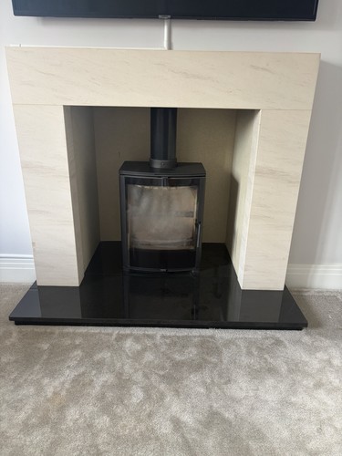 Fire surround granite beige - fire,