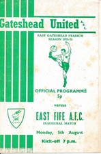 Gateshead United v East Fife