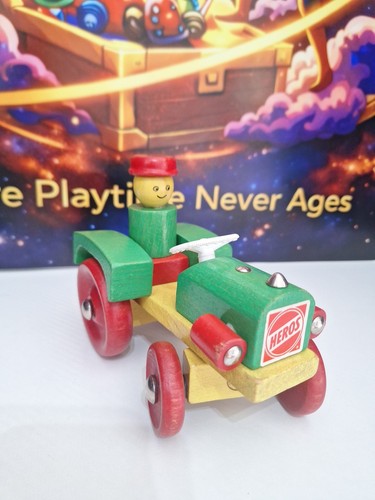 Vintage heros wooden tractor - vintage,