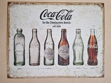 Coca Cola In The Distinctive Bottle Metal Sign 41.5cm x 32cm Made In USA