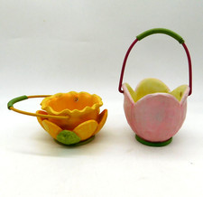 Bouquets & Blossom Flower Candle Holders Tulip Daffodil