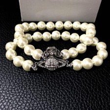 Vivienne Westwood bracelet GRAZIELLA pearl silver NO BOX [E020029