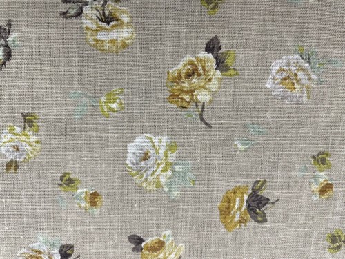 Antique small rose linen - antique,