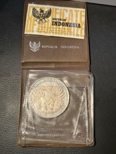 1970 Indonesia 750 Rupiah Garuda Bird .999 Silver
