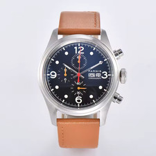 Parnis 42mm Black Dial Quartz