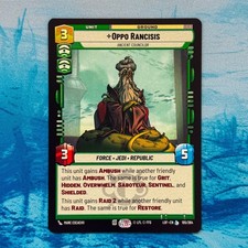 Oppo Rancisis Ancient Councilor 105 LOF Legends Of The Force SWU Force Jedi
