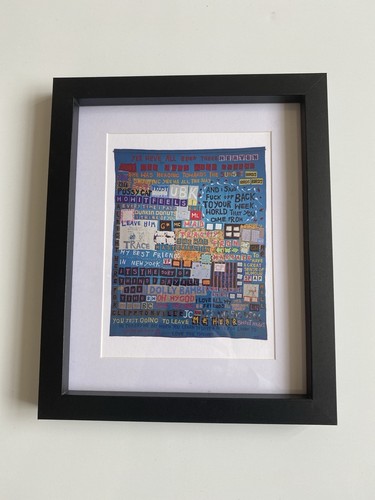 Tracey emin style framed - tracey, text