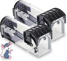 Upgrade Humane Mouse Traps 2 Pack Rodent Control Trap Huge Size