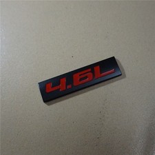 1x Red 4.6L Black Metal Decal Emblem Badge Sticker Auto suv Limited Sport Racing