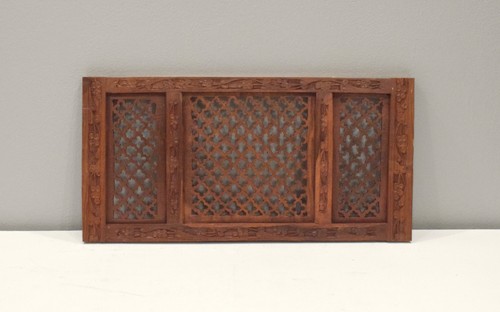 Indian hand carved teak - carved,