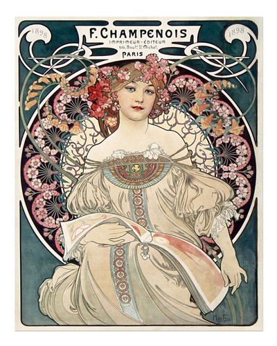 Art nouveau wall poster - nouveau,