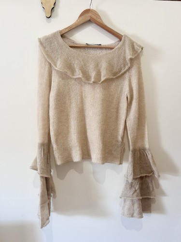 Zara beige alpaca wool blend - beige,