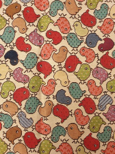 Chicken fabric metre - fabric, piece