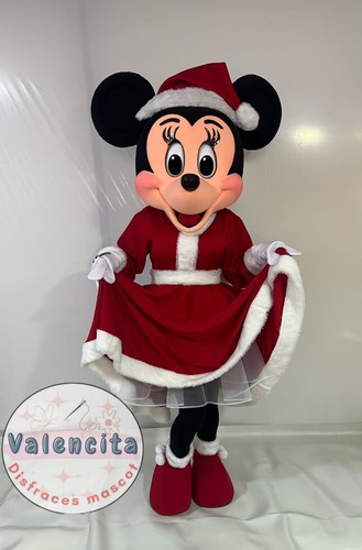 Minnie mouse christmas mascot - minnie,