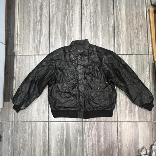 Vintage black leather - vintage, n.y.d.a.